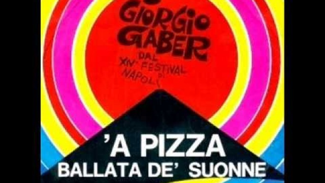 Giorgio Gaber - 'A pizza